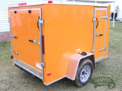 South Georgia Cargo 5x8 SA Trailer - Orange, Ramp, Side Door - Image 9