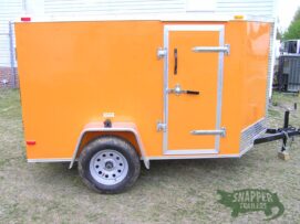 South Georgia Cargo 5x8 SA Trailer - Orange, Ramp, Side Door