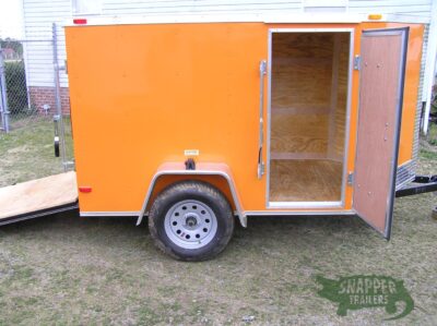 South Georgia Cargo 5x8 SA Trailer - Orange, Ramp, Side Door - Image 10