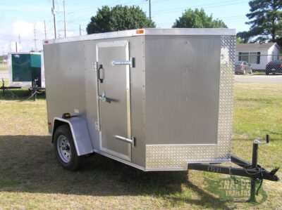 South Georgia Cargo 5x8 SA Trailer - Pewter, Ramp, Side Door - Image 13