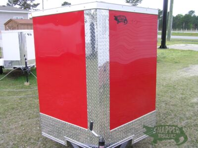 South Georgia Cargo 5x8 SA Trailer - Red, Ramp, Side Door - Image 14