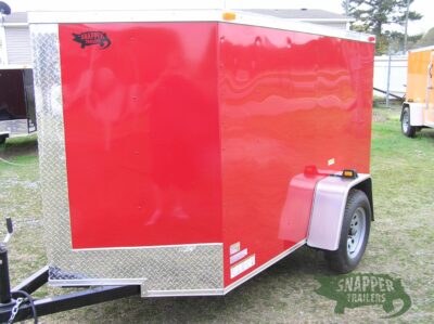 South Georgia Cargo 5x8 SA Trailer - Red, Ramp, Side Door - Image 2