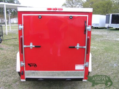 South Georgia Cargo 5x8 SA Trailer - Red, Ramp, Side Door - Image 7