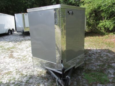 South Georgia Cargo 5x8 SA Trailer - Silver Frost, Ramp, Side Door - Image 15