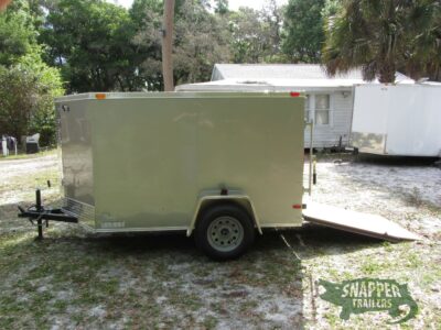 South Georgia Cargo 5x8 SA Trailer - Silver Frost, Ramp, Side Door - Image 3