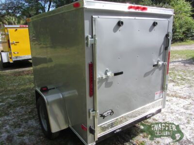 South Georgia Cargo 5x8 SA Trailer - Silver Frost, Ramp, Side Door - Image 6