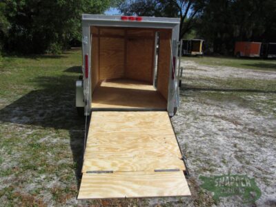 South Georgia Cargo 5x8 SA Trailer - Silver Frost, Ramp, Side Door - Image 7