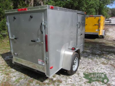 South Georgia Cargo 5x8 SA Trailer - Silver Frost, Ramp, Side Door - Image 10