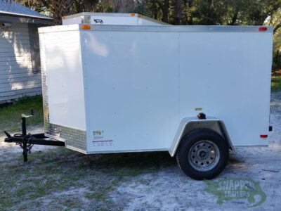 South Georgia Cargo 5x8 SA Trailer - White, Single Door - Image 3