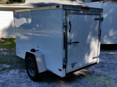 South Georgia Cargo 5x8 SA Trailer - White, Single Door - Image 5
