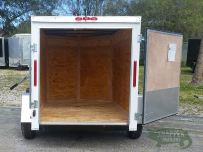 South Georgia Cargo 5x8 SA Trailer - White, Single Door - Image 6