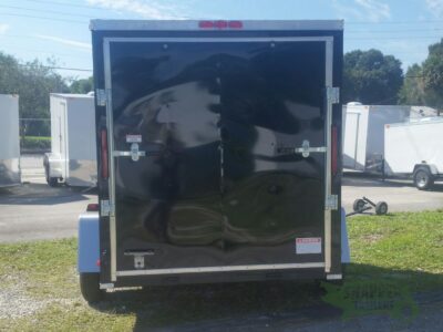 South Georgia Cargo 6x8 SA Trailer - Black, Ramp, Side Door - Image 7