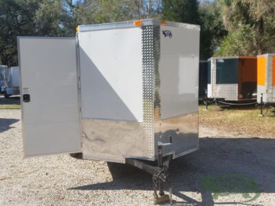 South Georgia Cargo 6x8 SA Trailer - White, Ramp, Side Door - Image 14