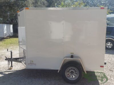 South Georgia Cargo 6x8 SA Trailer - White, Ramp, Side Door - Image 4