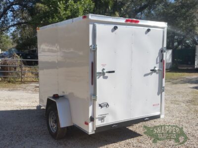 South Georgia Cargo 6x8 SA Trailer - White, Ramp, Side Door - Image 6