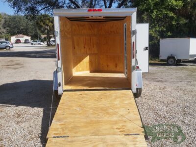 South Georgia Cargo 6x8 SA Trailer - White, Ramp, Side Door - Image 7