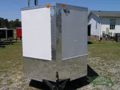 South Georgia Cargo 6x10 SA Trailer - White, Double Doors, Side Door - Image 13