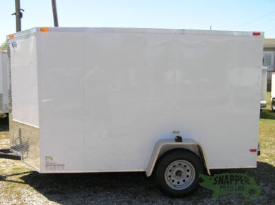 South Georgia Cargo 6x10 SA Trailer - White, Double Doors, Side Door - Image 3