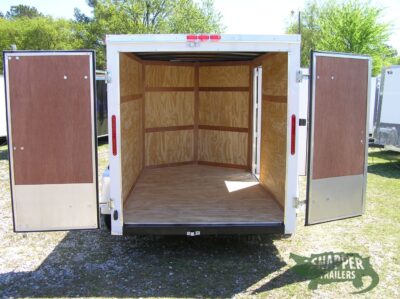 South Georgia Cargo 6x10 SA Trailer - White, Double Doors, Side Door - Image 6