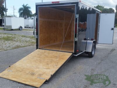 South Georgia Cargo 6x12 SA Trailer - Black, Ramp, Side Door - Image 12