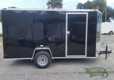 South Georgia Cargo 6x12 SA Trailer - Black, Ramp, Side Door - Image 11