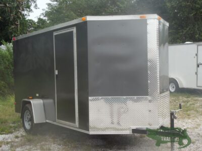South Georgia Cargo 6x12 SA Trailer - Charcoal Gray, Ramp, Side Door - Image 12