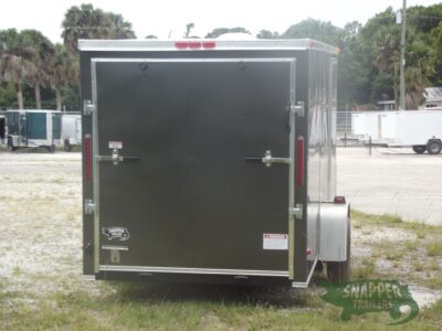 South Georgia Cargo 6x12 SA Trailer - Charcoal Gray, Ramp, Side Door - Image 7