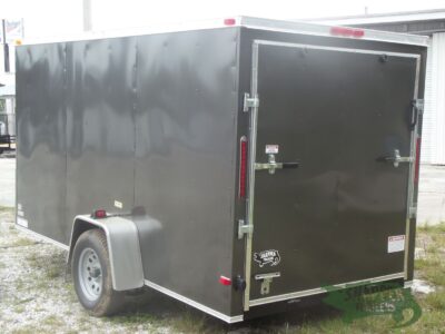 South Georgia Cargo 6x12 SA Trailer - Charcoal Gray, Ramp, Side Door - Image 5