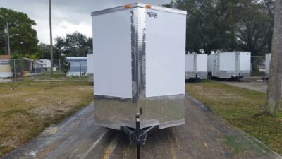 South Georgia Cargo 6x12 SA Trailer - White, Ramp, Side Door, Extra Height - Image 13