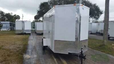 South Georgia Cargo 6x12 SA Trailer - White, Ramp, Side Door, Extra Height - Image 12