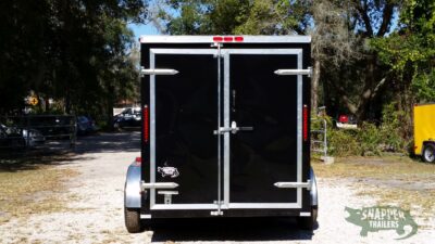 South Georgia Cargo 6x12 TA Trailer - Black, Double Doors, Side Door - Image 8