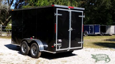 South Georgia Cargo 6x12 TA Trailer - Black, Double Doors, Side Door - Image 6
