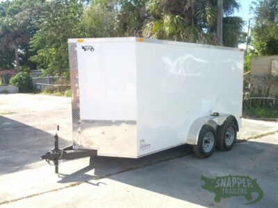 South Georgia Cargo 6x12 TA Trailer - White, Ramp, Side Door - Image 2
