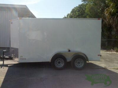 South Georgia Cargo 6x12 TA Trailer - White, Ramp, Side Door - Image 3