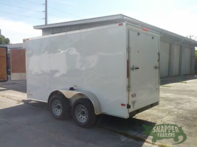 South Georgia Cargo 6x12 TA Trailer - White, Ramp, Side Door - Image 5