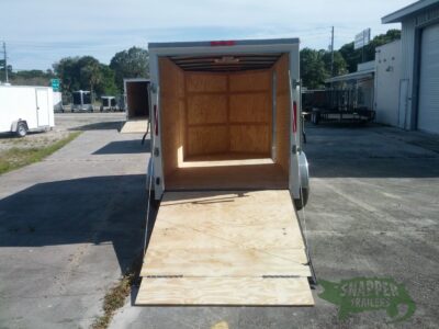 South Georgia Cargo 6x12 TA Trailer - White, Ramp, Side Door - Image 6