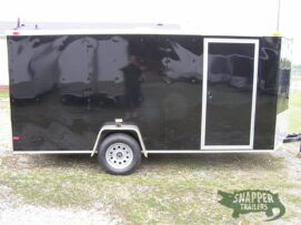 South Georgia Cargo 6x14 SA Trailer - Black, Ramp, Side Door