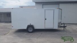 South Georgia Cargo 6x14 SA Trailer - White, Ramp, Side Door