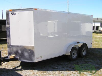 South Georgia Cargo 6x14 TA Trailer - White, Ramp, Side Door - Image 2
