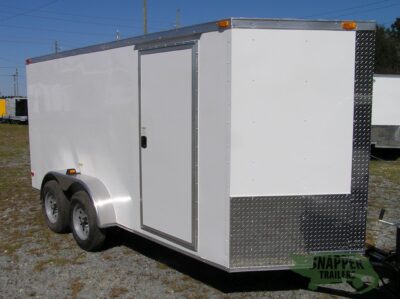 South Georgia Cargo 6x14 TA Trailer - White, Ramp, Side Door - Image 12