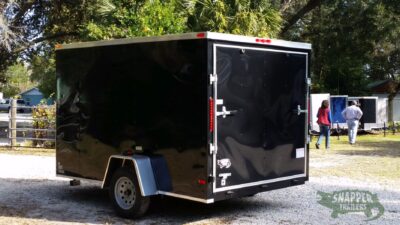 South Georgia Cargo 7x10 SA Trailer - Black, Ramp, Side Door - Image 5
