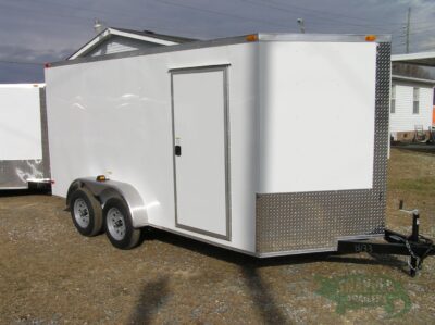 South Georgia Cargo 7x14 TA Trailer - White, Double Doors, Side Door, Extra Height - Image 12