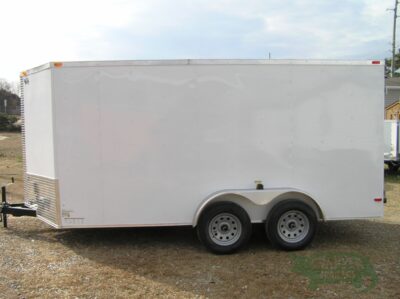South Georgia Cargo 7x14 TA Trailer - White, Double Doors, Side Door, Extra Height - Image 3
