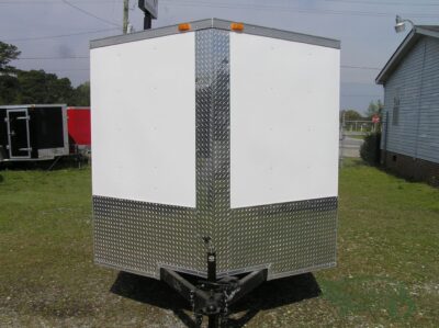 South Georgia Cargo Custom 7x14 TA Trailer - White, Ramp, Side Door, RTP Flooring, Side Vents, E-Track, LED Lights - Image 13
