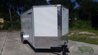 South Georgia Cargo 7x16 TA Trailer - White, Dowble Doors, Side Door, Extra Height - Image 12