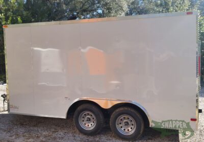 South Georgia Cargo 8.5x14 TA Trailer - White, Ramp, Side Door - Image 3