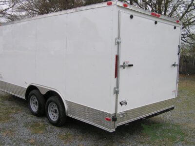 South Georgia Cargo 8.5x16 TA Trailer - White, Ramp, Side Door, ATP Trim - Image 5