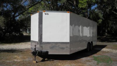 South Georgia Cargo 8.5x22 TA Trailer - White, Ramp, Side Door - Image 2