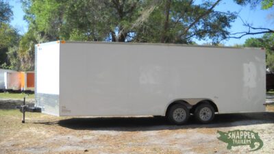 South Georgia Cargo 8.5x22 TA Trailer - White, Ramp, Side Door - Image 3