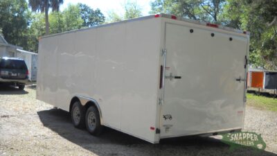 South Georgia Cargo 8.5x22 TA Trailer - White, Ramp, Side Door - Image 5